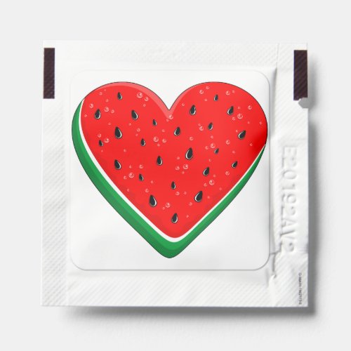 Watermelon Heart Valentines Day Free Palestine Hand Sanitizer Packet