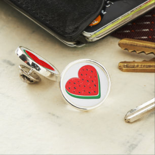 Watermelon Heart Valentine's Day Free Palestine Lapel Pin