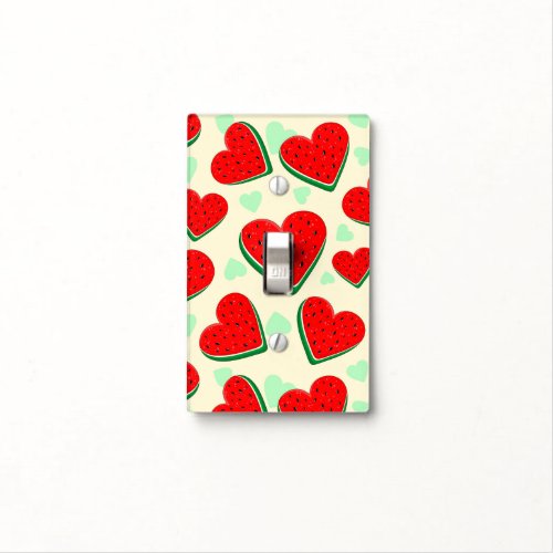 Watermelon Heart Valentines Day Free Palestine Light Switch Cover