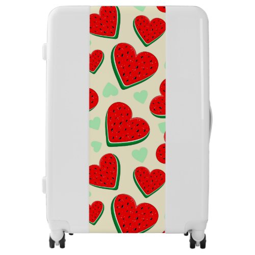 Watermelon Heart Valentines Day Free Palestine Luggage