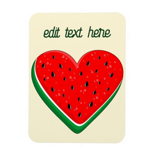Watermelon Heart Valentines Day Free Palestine Magnet