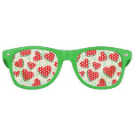 Watermelon Heart Valentine&#39;s Day Free Palestine Retro Sunglasses