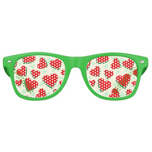 Watermelon Heart Valentines Day Free Palestine Retro Sunglasses