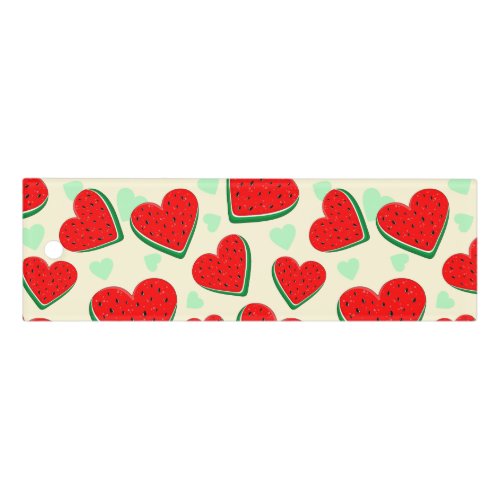 Watermelon Heart Valentines Day Free Palestine Ruler