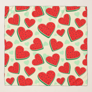 Watermelon Heart Valentine's Day Free Palestine Scarf