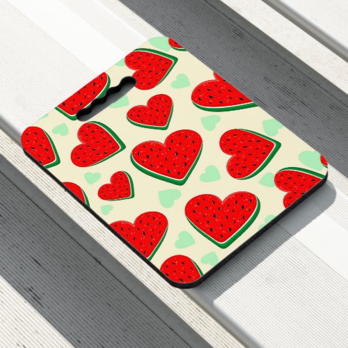 Watermelon Heart Valentines Day Free Palestine Seat Cushion