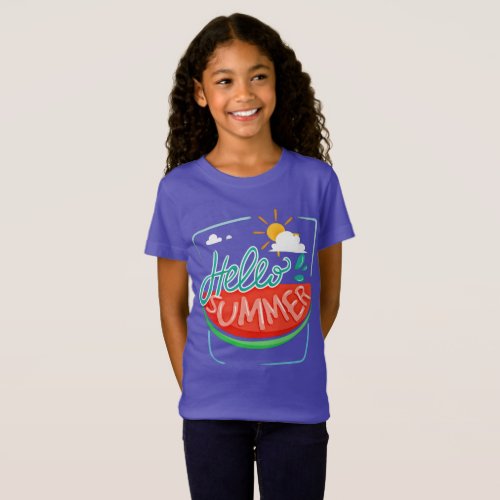 Watermelon Hello Summer T_Shirt