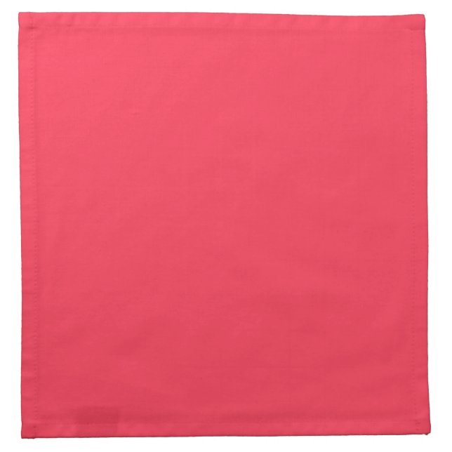 Watermelon Hot Pink Personalized Neon Background Cloth Napkin (Front)