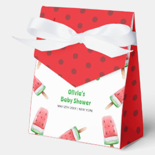 Watermelon Ice Cream Popcicle Baby Shower Favor Boxes