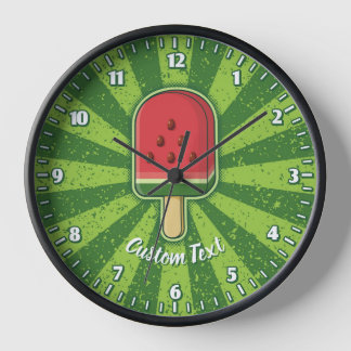 Watermelon Ice Cream Stick Clock