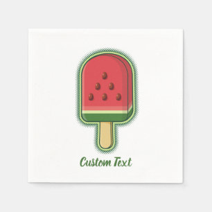 Watermelon Ice Cream Stick Napkins