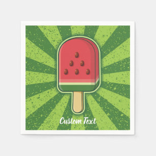 Watermelon Ice Cream Stick Napkins