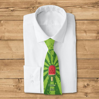 Watermelon Ice Cream Stick Neck Tie