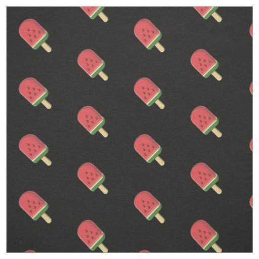 Watermelon Ice Cream Stick Pattern Fabric