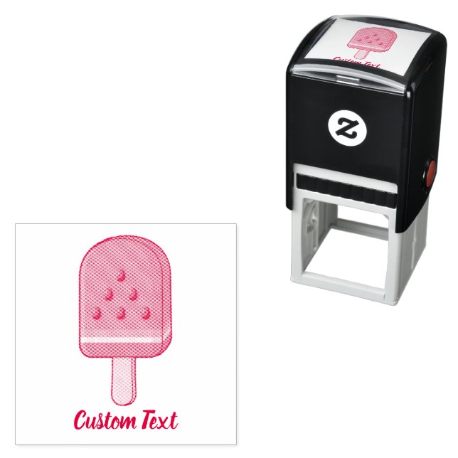 Watermelon Ice Cream Stick Self-inking Stamp (In Situ)