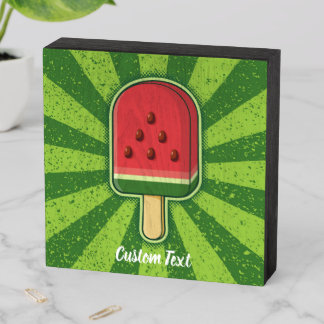 Watermelon Ice Cream Stick Wooden Box Sign
