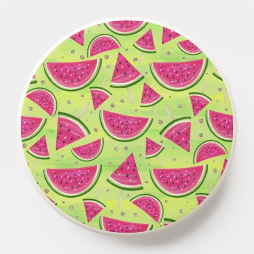 Watermelon Ice Cream Summer Pattern  PopSocket