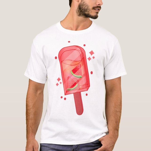 Watermelon Ice Pop  T-Shirt (Front)