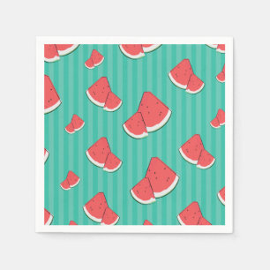 Watermelon Illustration Napkins