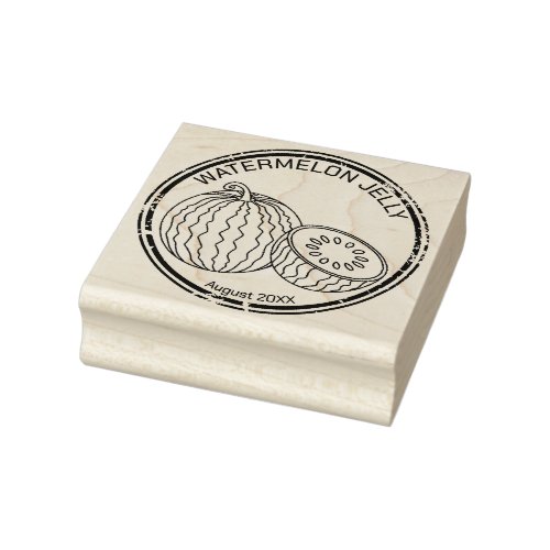 Watermelon Jelly Rubber Stamp