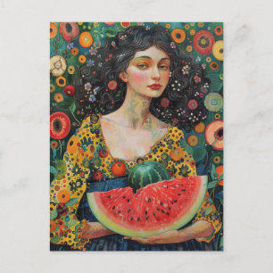 Watermelon Joy Postcard