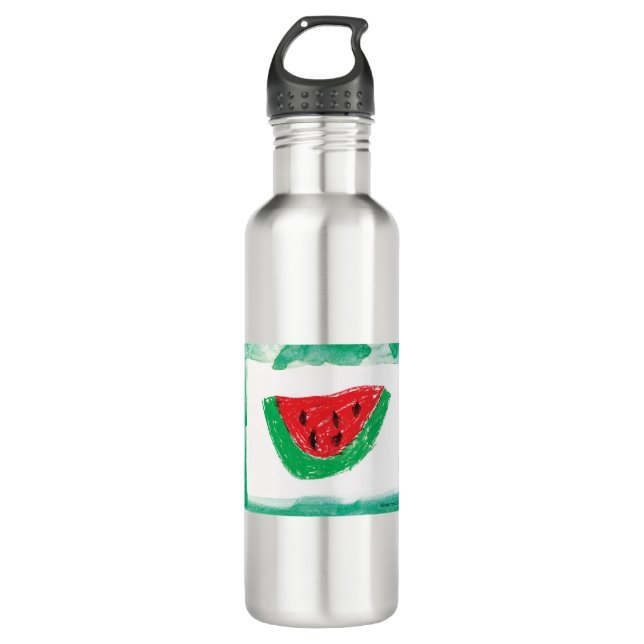 Watermelon - Kids Art for CHOC Stainless Steel Water Bottle (Front)