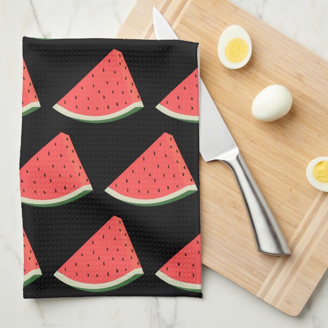 Watermelon Kitchen Towel - Custom Colors (Quarter Fold)