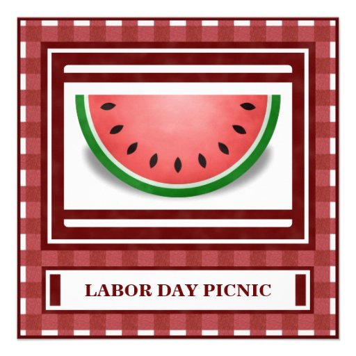 Labor Day Picnic Invitations 6