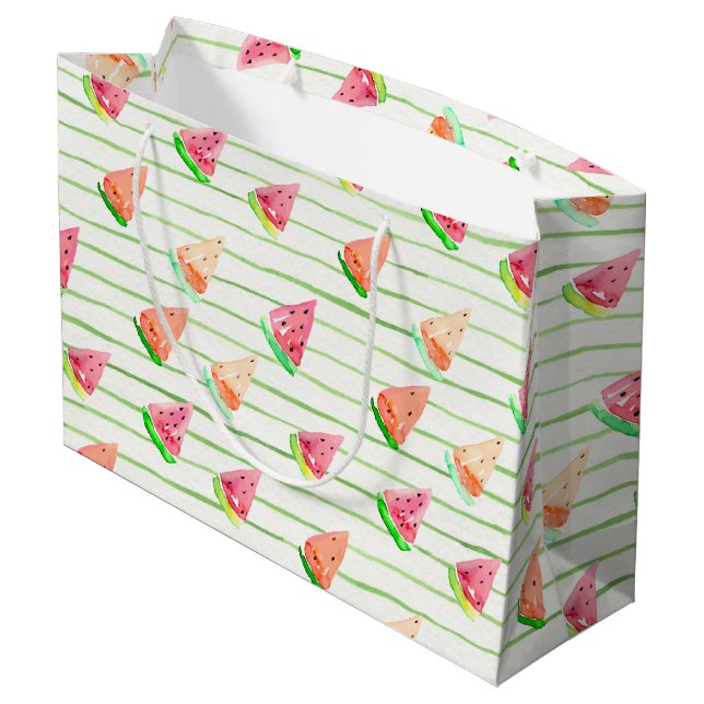 Watermelon Large Gift Bag (Back Angled)