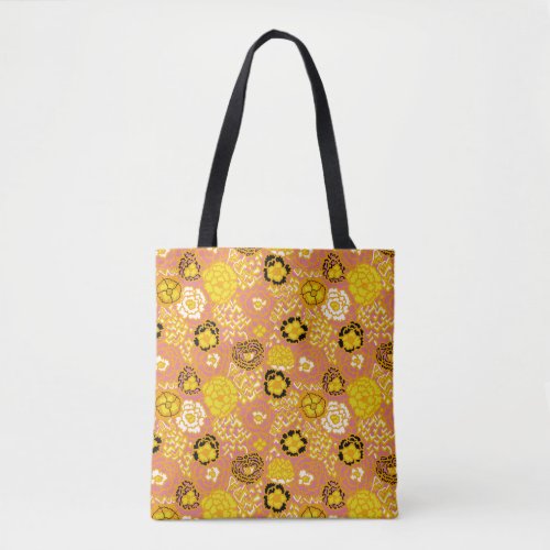 Watermelon Lemon Gold Tote Bag