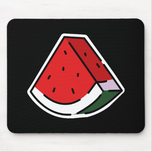 Watermelon logo as a symbol of resistance of the P Mouse Pad