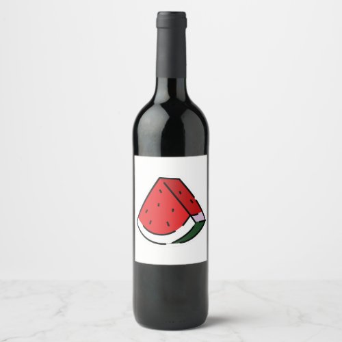 Watermelon logo as a symbol of resistance of the P Wine Label