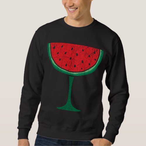 Watermelon Lover Hello Summer Vacation Tropical Fr Sweatshirt