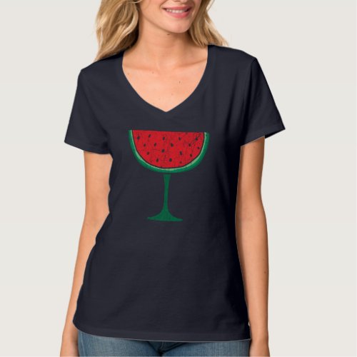 Watermelon Lover Hello Summer Vacation Tropical Fr T_Shirt