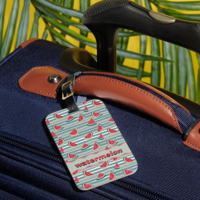 Watermelon Luggage Tag (Front Insitu 1)