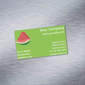 Watermelon Magnetic Business Card