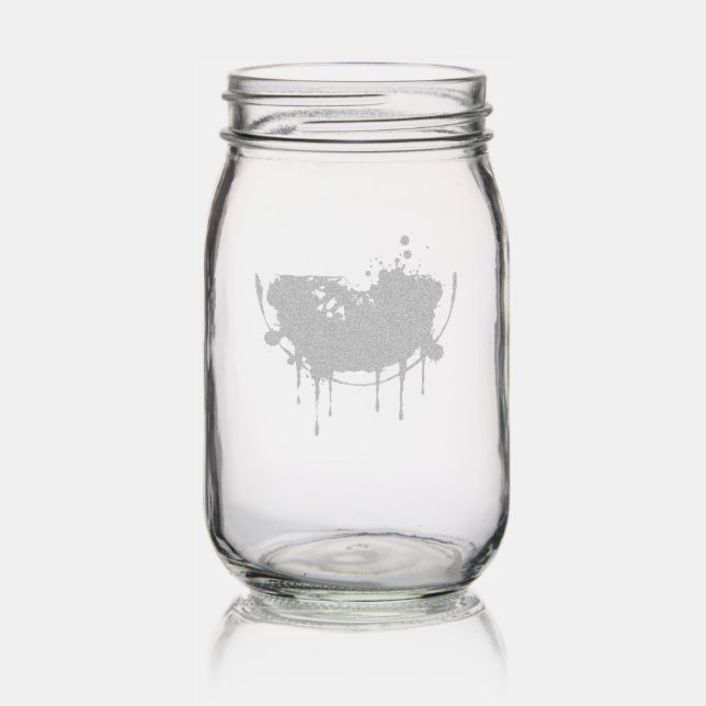 Watermelon Mason Jar (Glassware)
