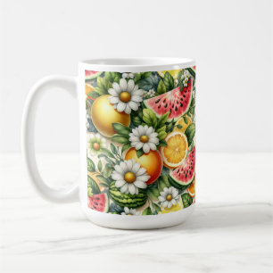 Watermelon Mug, Summer Mug, Design Lemon Coffee Mug