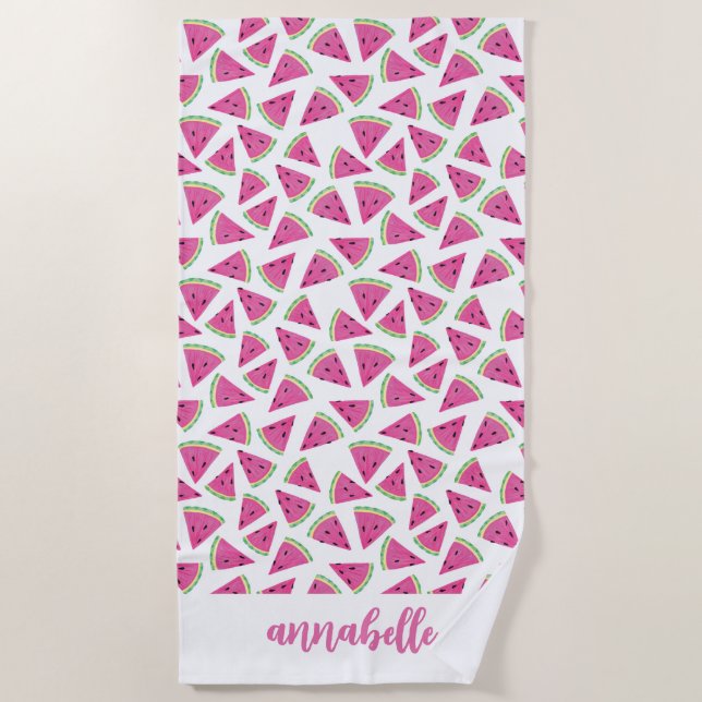 Watermelon name beach towel (Front)