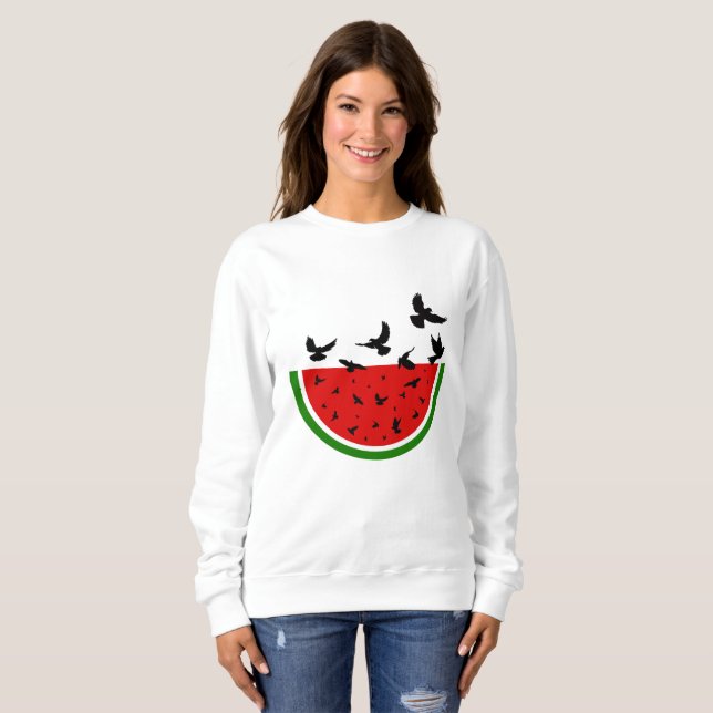 Watermelon of Freedom – Palestinian Symbol of Hope Sweatshirt (Front Full)