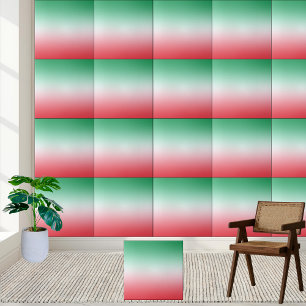 Watermelon Ombre Gradient Ceramic Tile