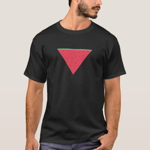 Watermelon on inverted red triangle resistance T_Shirt