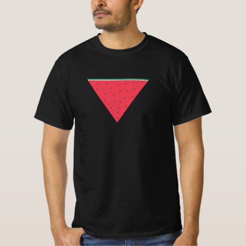 Watermelon on inverted red triangle resistance T_Shirt