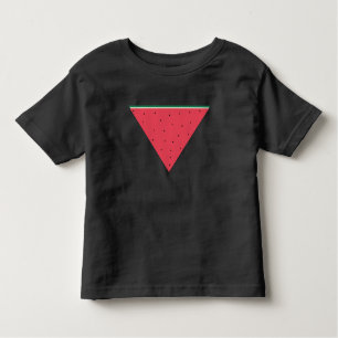 Watermelon on inverted red triangle resistance toddler t-shirt