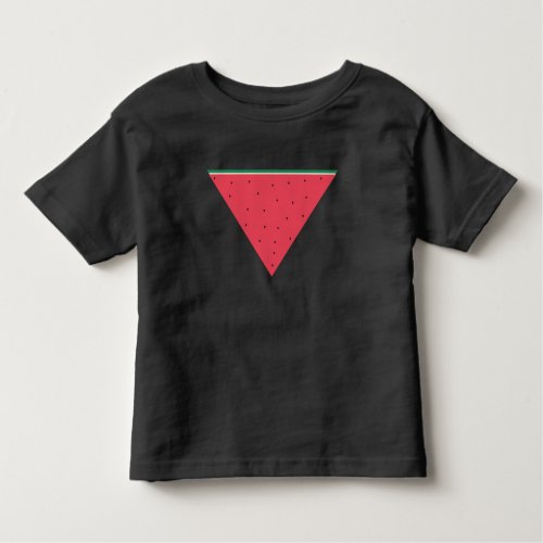 Watermelon on inverted red triangle resistance toddler t_shirt