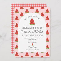 Watermelon One in a melon 1st birthday