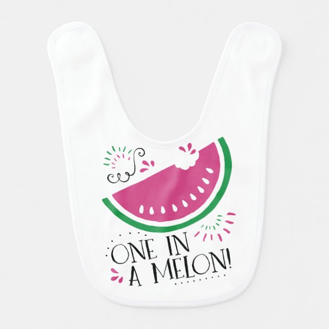 Watermelon One in a Melon Bib (Front)
