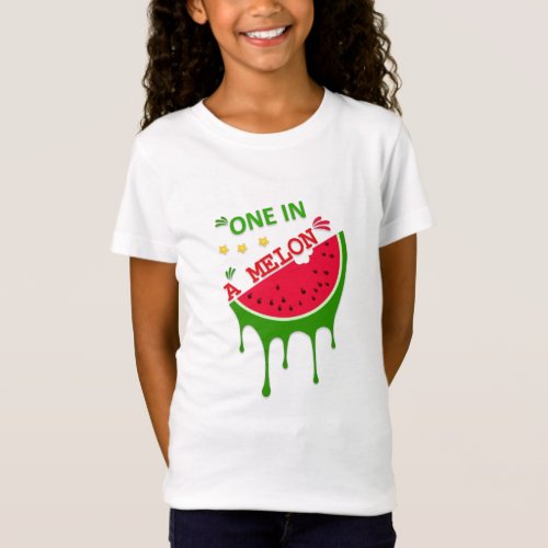 Watermelon One in a Melon Custom T_Shirt