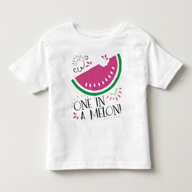 Watermelon One in a Melon for Baby Toddler T-shirt (Front)