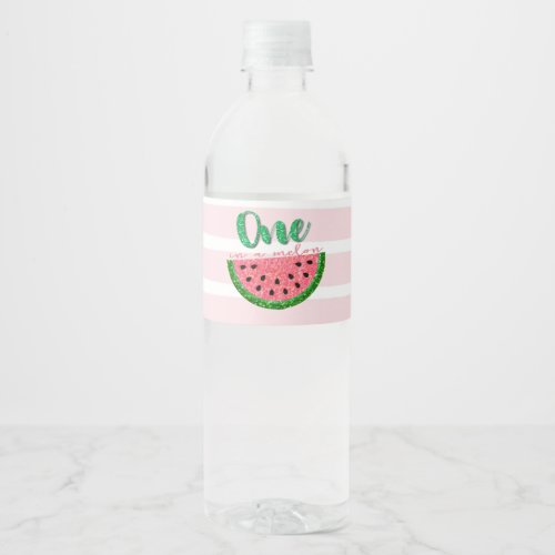 Watermelon One in a Melon  Water bottle Labels